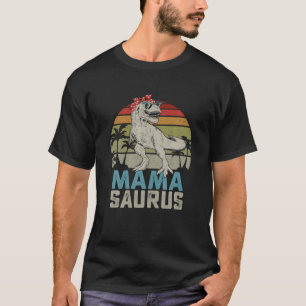 Mamasaurus Bandana Rex Dinosaur Mom Mother’S Day V T-Shirt