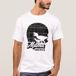 Mamasaurus Dino Mama Dinosaur Family Mama Dino Mam T-Shirt