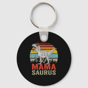 Mamasaurus Dinosaur Mama Saurus T Rex Funny Family Keychain
