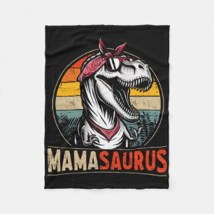 Mamasaurus Dinosaur Mom For Mothers Day Christmas Fleece Blanket