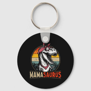 Mamasaurus Dinosaur Mom For Mothers Day Christmas  Keychain