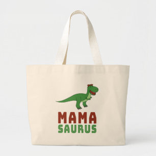Mamasaurus Dinosaur Tyrannosaurus Rex Mothers Day Large Tote Bag