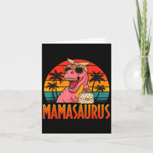 Mamasaurus funny t rex dinosaur mother's day  card
