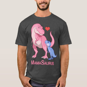 Mamasaurus Mommy Baby Boy TRex Dinosaurs T-Shirt