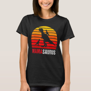 Mamasaurus Mothers Day Dinosaur Mom Of 2 Boys T-Shirt