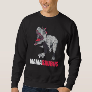 Mamasaurus Rex Dinosaur Cute Mama Mother's Day Fam Sweatshirt