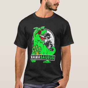 Mamasaurus rex Dinosaur Mommy Saurus St Patricks D T-Shirt