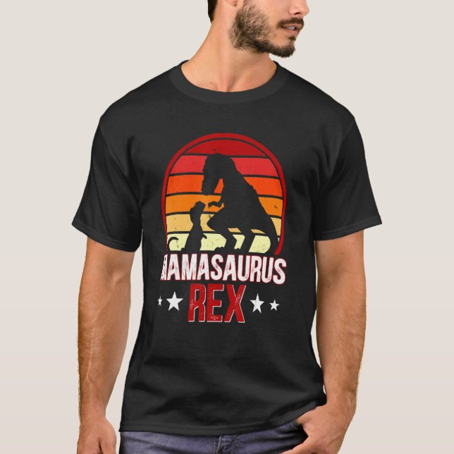 Mamasaurus Rex Dinosaur  Rex Motherhood Dino T-Shirt (Front)