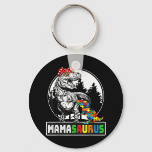 Mamasaurus T rex Dinosaur Clothing Gifts. Funny Ma Keychain