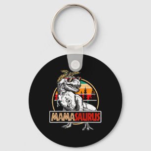 Mamasaurus T-rex Dinosaur Mama Gifts For Mom Mothe Keychain