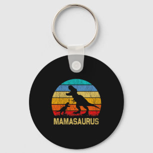 Mamasaurus T Rex Dinosaur Mama Saurus Family T Shi Keychain