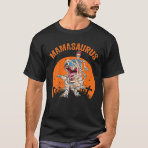Mamasaurus T Rex Dinosaur Mama Saurus Funny Sunset T-Shirt