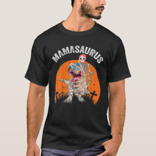 Mamasaurus T Rex Dinosaur Mama Saurus Funny Sunset T-Shirt