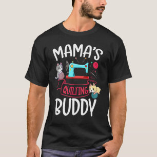 Mamau2019s Quilting Buddy Quilter Cat Mom Mother S T-Shirt