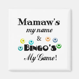 Mamaw and Bingo Magnet