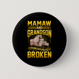 Mamaw And Grandson A Bond That Can't Be Broken Shi 2 Inch Round Button