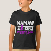 Mamaw of a Warrior Pancreatic Purple Ribbon Suppor
