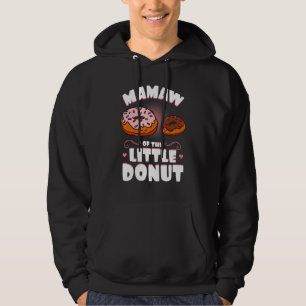 Mamaw Of The Little Doughnut Gender Reveal Baby Sh Hoodie
