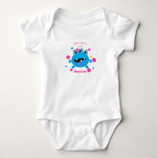 Mamaw's Little Monster Blue Infant Creeper