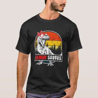 Mamawsaurus Dinosaur Funny Mamaw Saurus Family T-Shirt