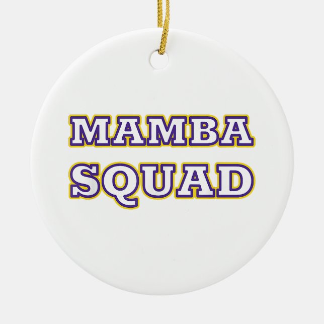 Mamba Squad funny Clothing for Snake Lover Ceramic Ornament (Front)