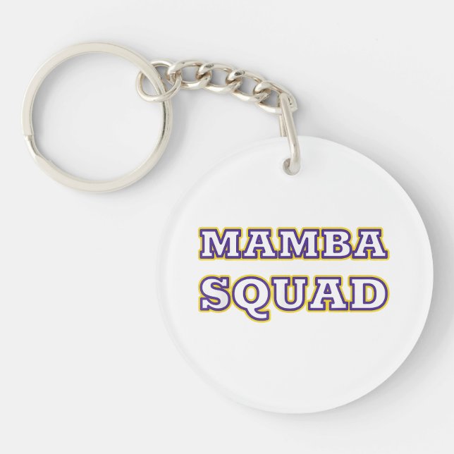 Mamba Squad funny Clothing for Snake Lover Keychain (Front)