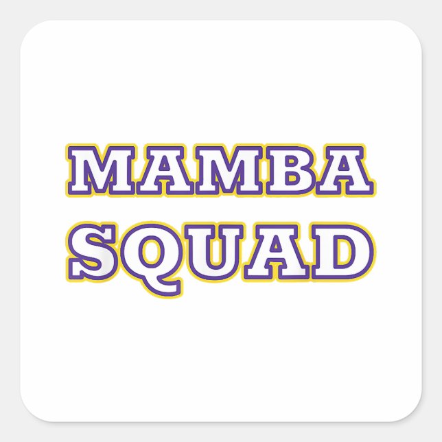 Mamba Squad funny Clothing for Snake Lover Square Sticker (Front)
