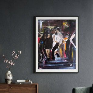 Mambo Night Painting by Alfred Fox Canvas Print