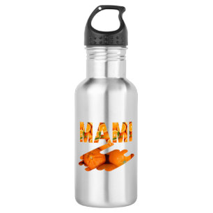 MAMI Orange Typography Art 532 Ml Water Bottle