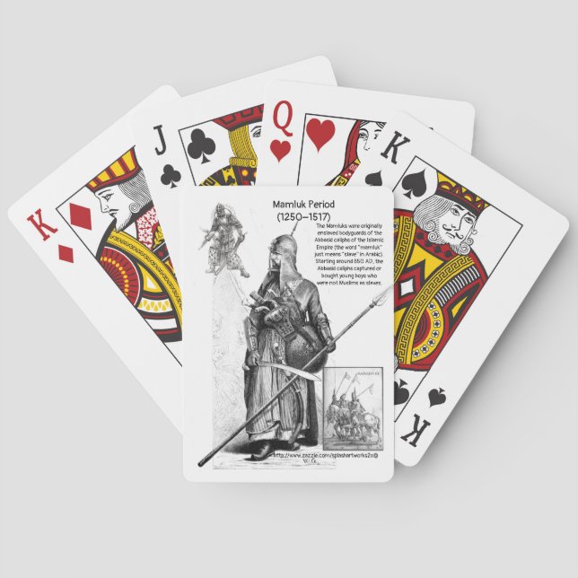 "Mamluk  مملوك History" Playing Cards (Back)