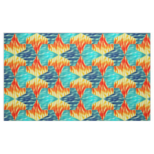 Mamluks Djinns Fire and Water Pattern Fabric