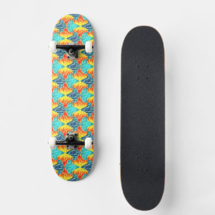 Mamluks Djinns Fire and Water Pattern Skateboard