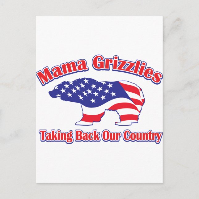 Mamma-Grizzly Postcard (Front)