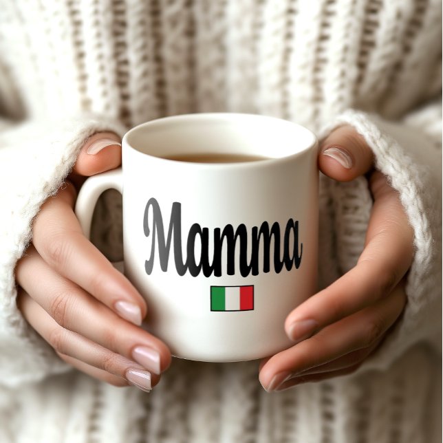 Mamma Italian Flag Mug - Mom (Mamma Italian Flag Mug - Special Gift for Italian Mothers)