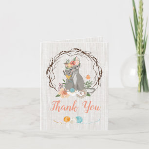 Mamma Kitty Chat avec Kitten Merci carte de note