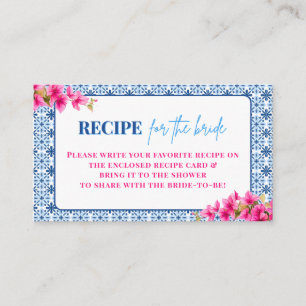 Mamma Mia! Recipe for the bride Enclosure Card