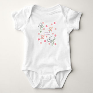 Mamma's flower baby bodysuit
