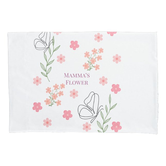 Mamma's flower pillowcase (Front)