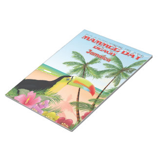 Mammee Bay Beach Jamaica travel poster Notepad
