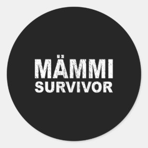 MÄmmi Survivor Funny Odd Finnish Easter Food Happy Classic Round Sticker