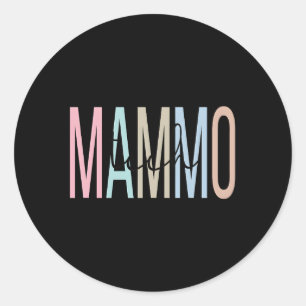 Mammo Tech Appreciation Mammography Technologist Classic Round Sticker