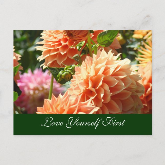 Mammogram postcards Love Yourself First (Front)