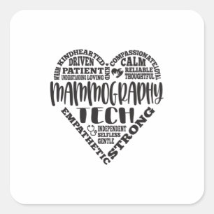 Mammography tech, Mammo technologist Square Sticker