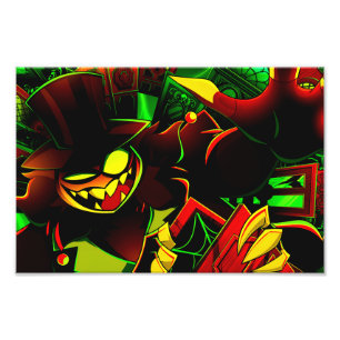 Mammon Halloween Slasher   Helluva Boss   Photo Print