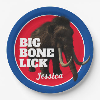 Mammoth and Big Bone Lick   Paper Plate
