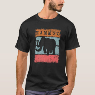 Mammoth Big Ice Woolly Elephant Mammuthus Mastodon T-Shirt