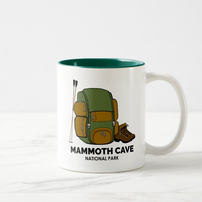Mammoth Cave National Park Backpack Two-Tone Coffee Mug (Right)
