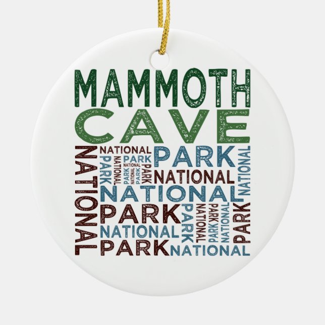 Mammoth Cave National Park Ceramic Ornament (Front)