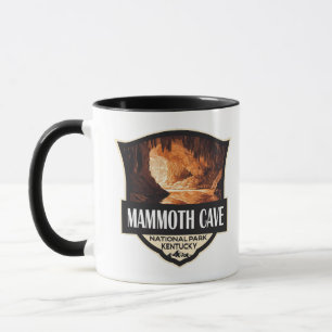 Mammoth Cave National Park Illustration Retro Art Mug