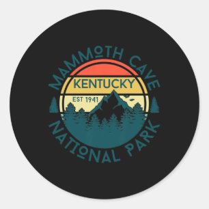 Mammoth Cave National Park Kentucky Hiking Nature Classic Round Sticker